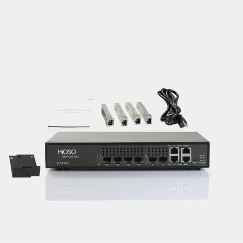 HIOSO HA7304 EPON OLT 4 Port with 4 SFP PX20++ in Kenya